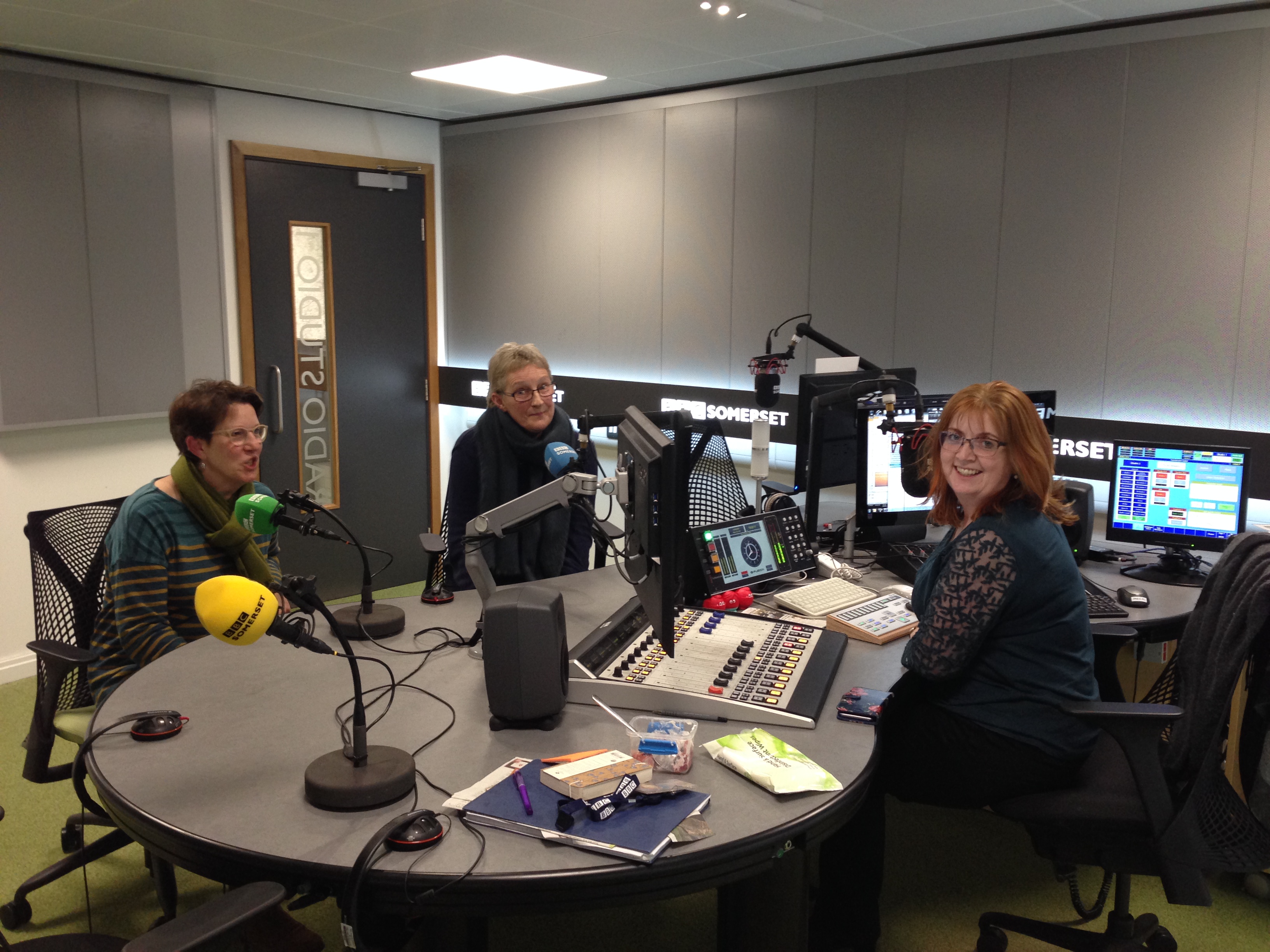 Sandy and Sue at BBC Somerset