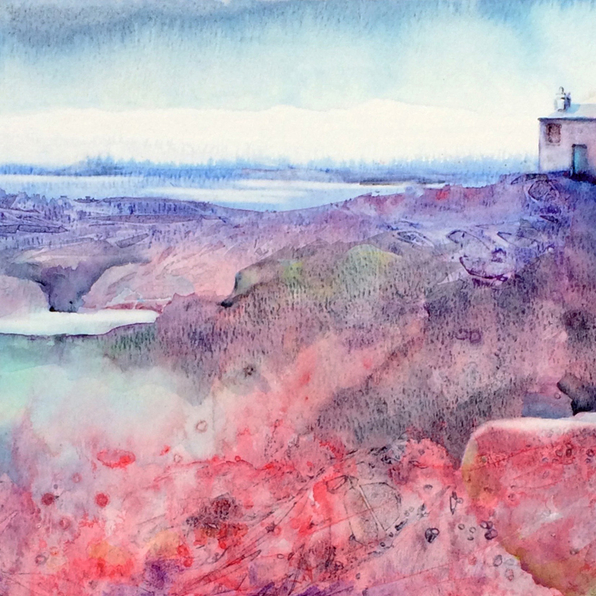 Atmospheric Coasts in Watercolour